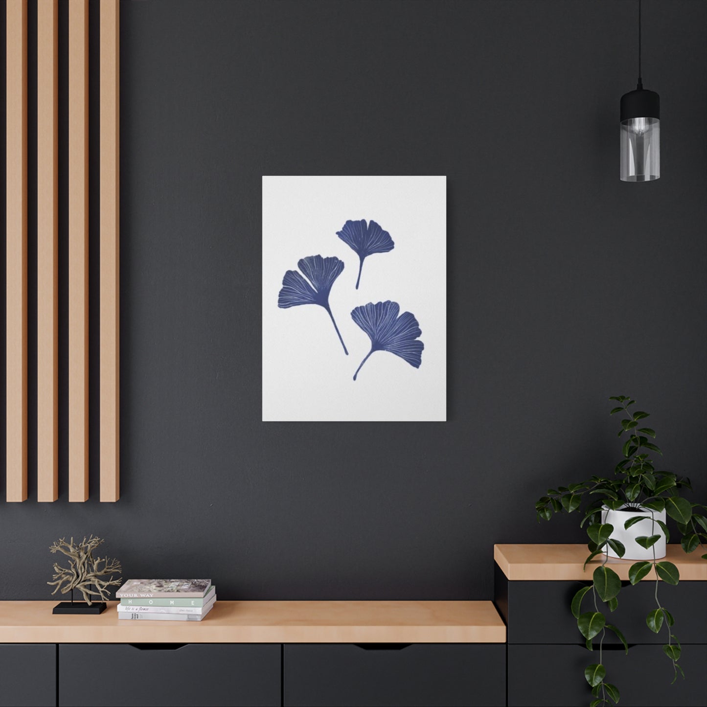 Blue Gingko Entryway Wall Art & Canvas Prints