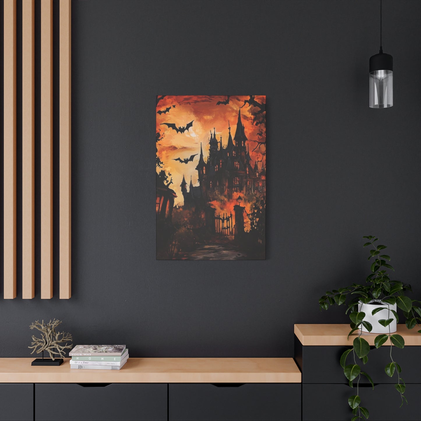 Halloween Mansion Wall Art & Canvas Prints