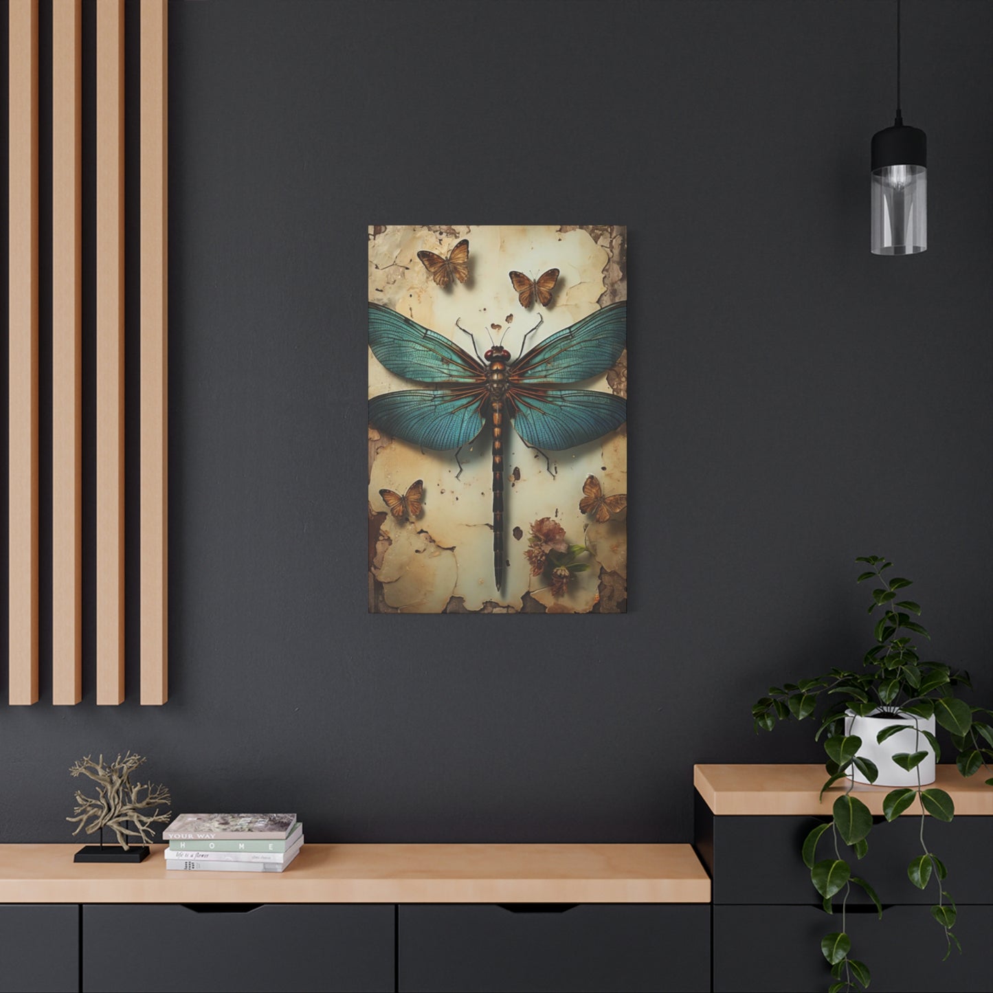 Earthy Dragonfly Wall Art & Canvas Prints