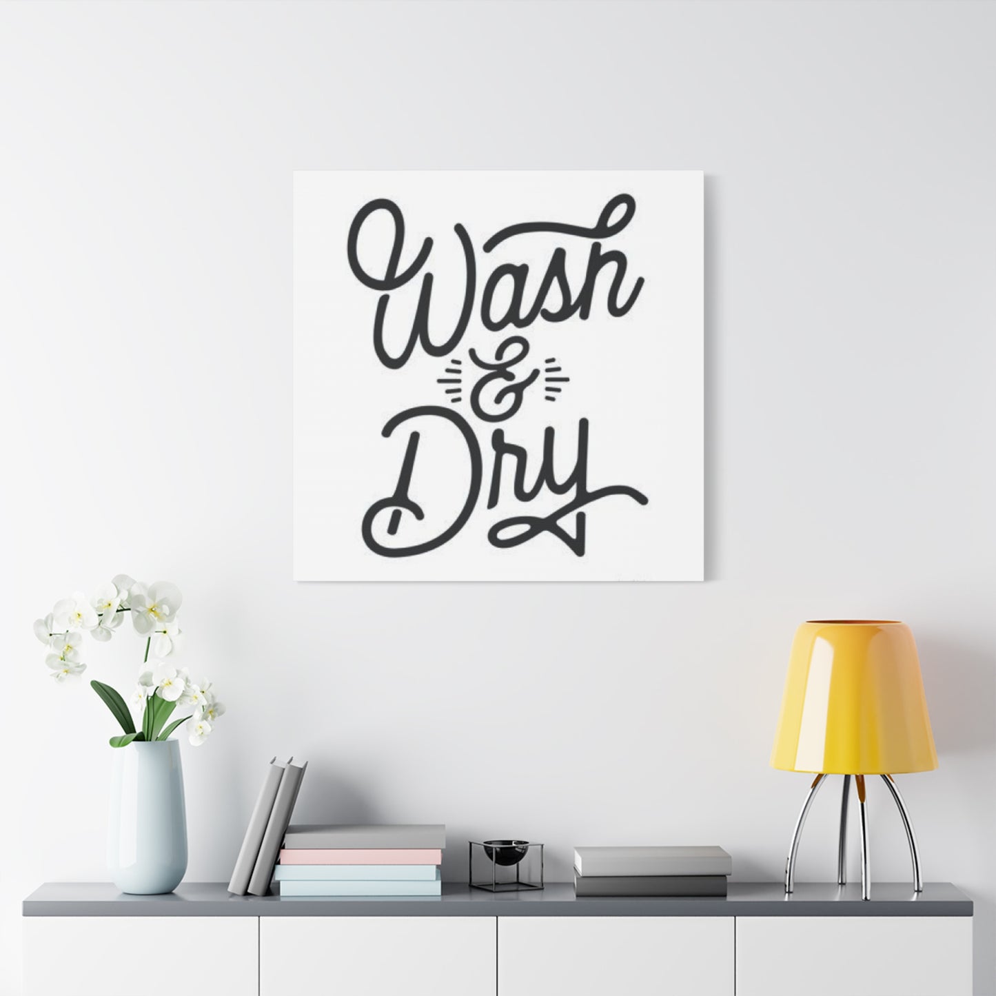 Wash & Dry Poster For Laundry Room Wall Art & Canvas Prints