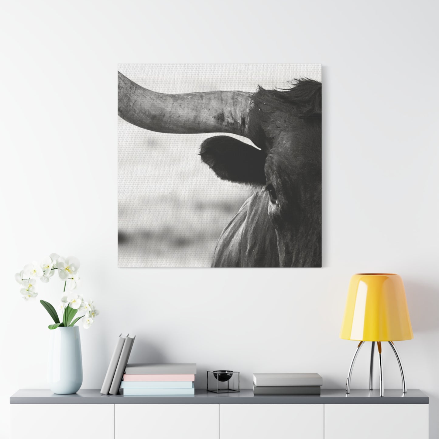 Close Up Of Long Horn Wall Art & Canvas Prints