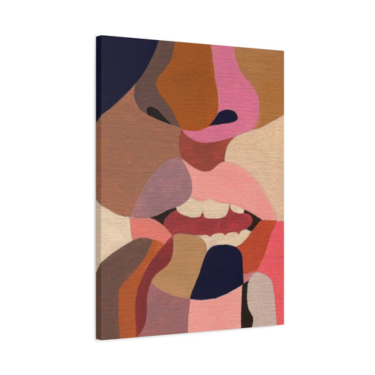 Lips Abstract Painting Wall Art & Canvas Prints