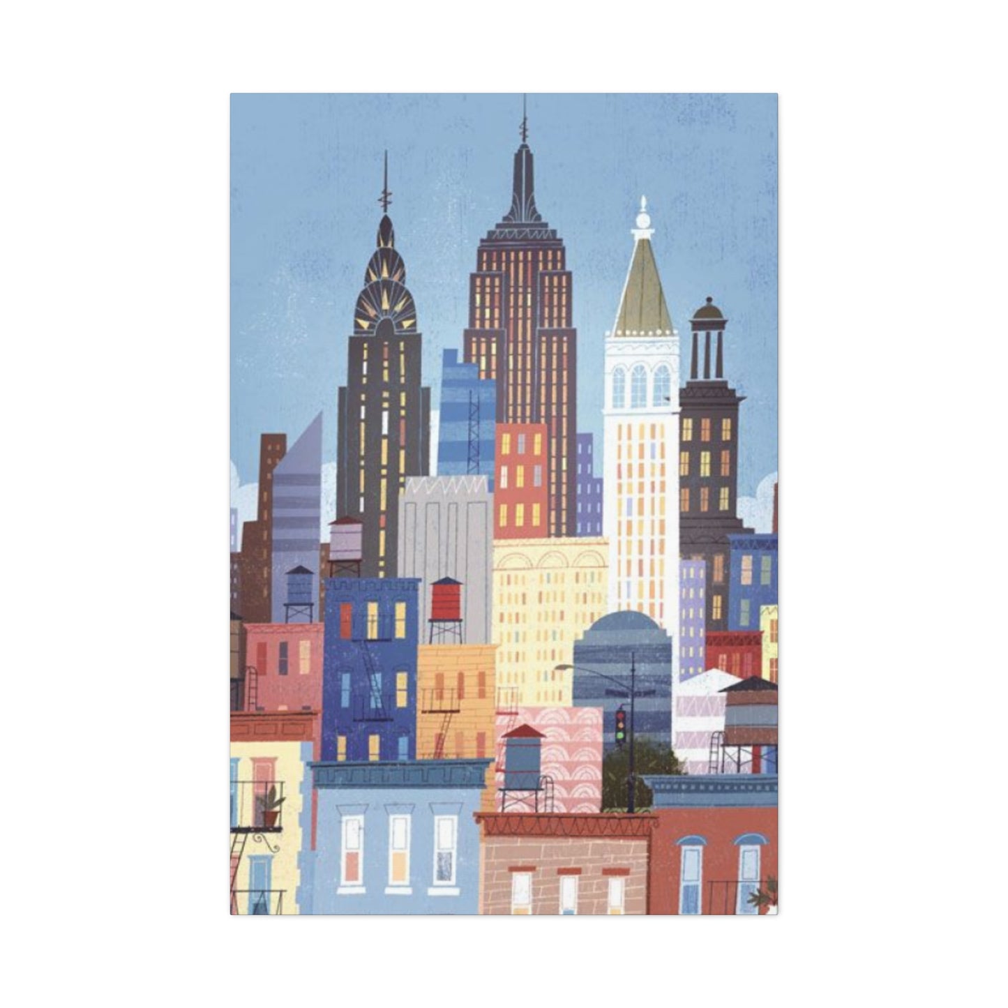 Manhattan Poster New York City Skyline Wall Art & Canvas Prints