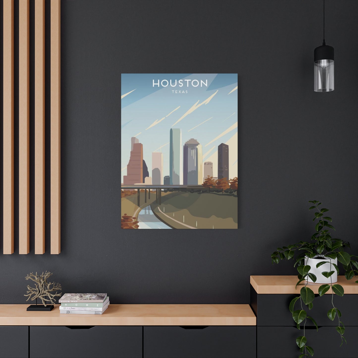 Aesthetic Houston Skyline Wall Art & Canvas Prints