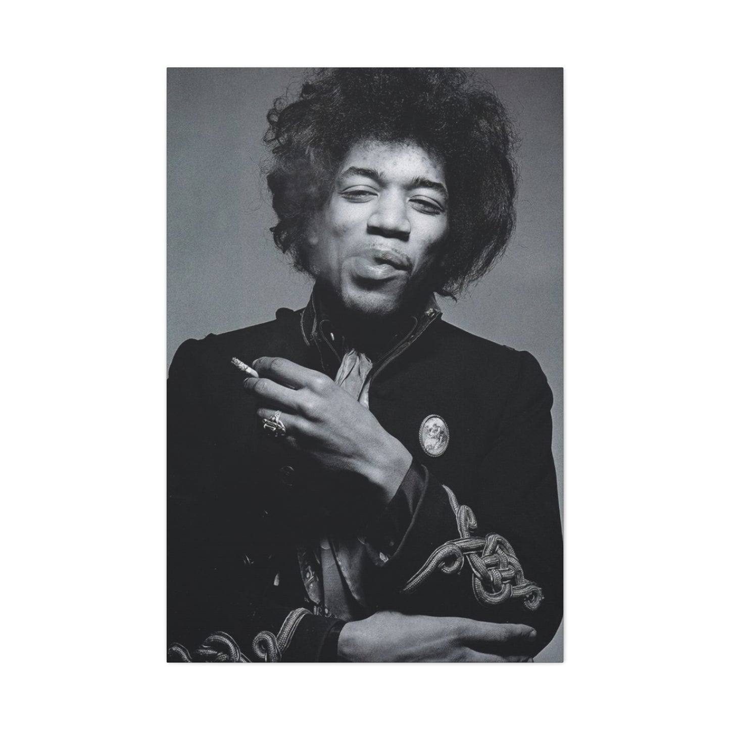 Monochrome Jimi Hendrix Poster Wall Art & Canvas Prints