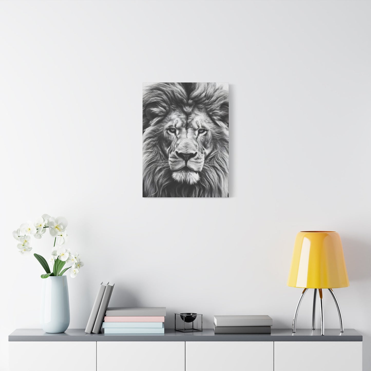 Lion BW Wall Art & Canvas Prints