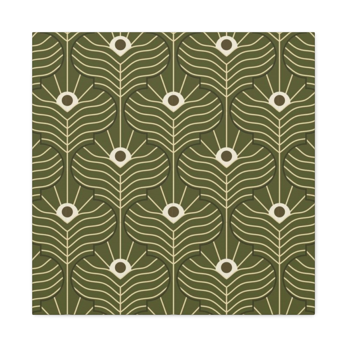 Green Pattern In Moroccan Wall Art & Canvas Prints