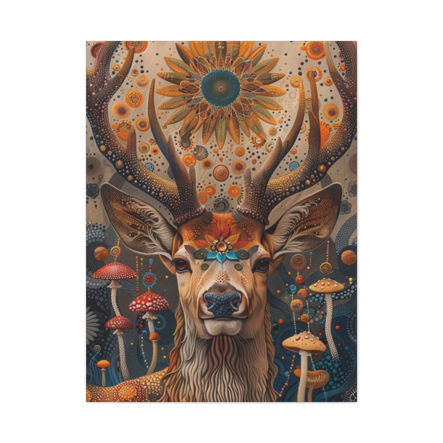 Deer & Mushroom Wall Art & Canvas Prints