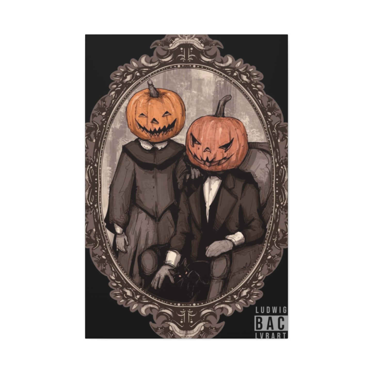 Halloween Couple Wall Art & Canvas Prints