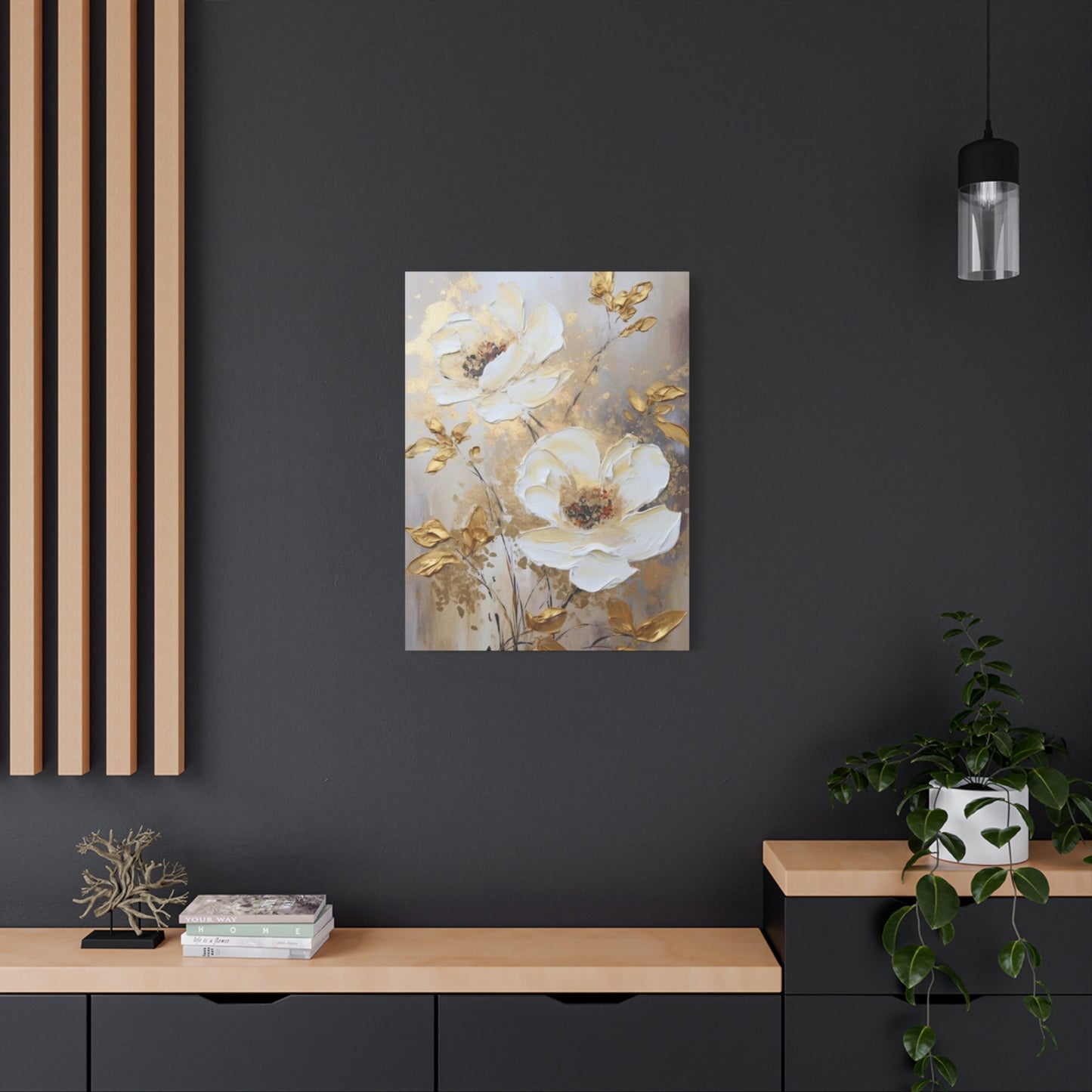 Golden Flower Wall Art & Canvas Prints