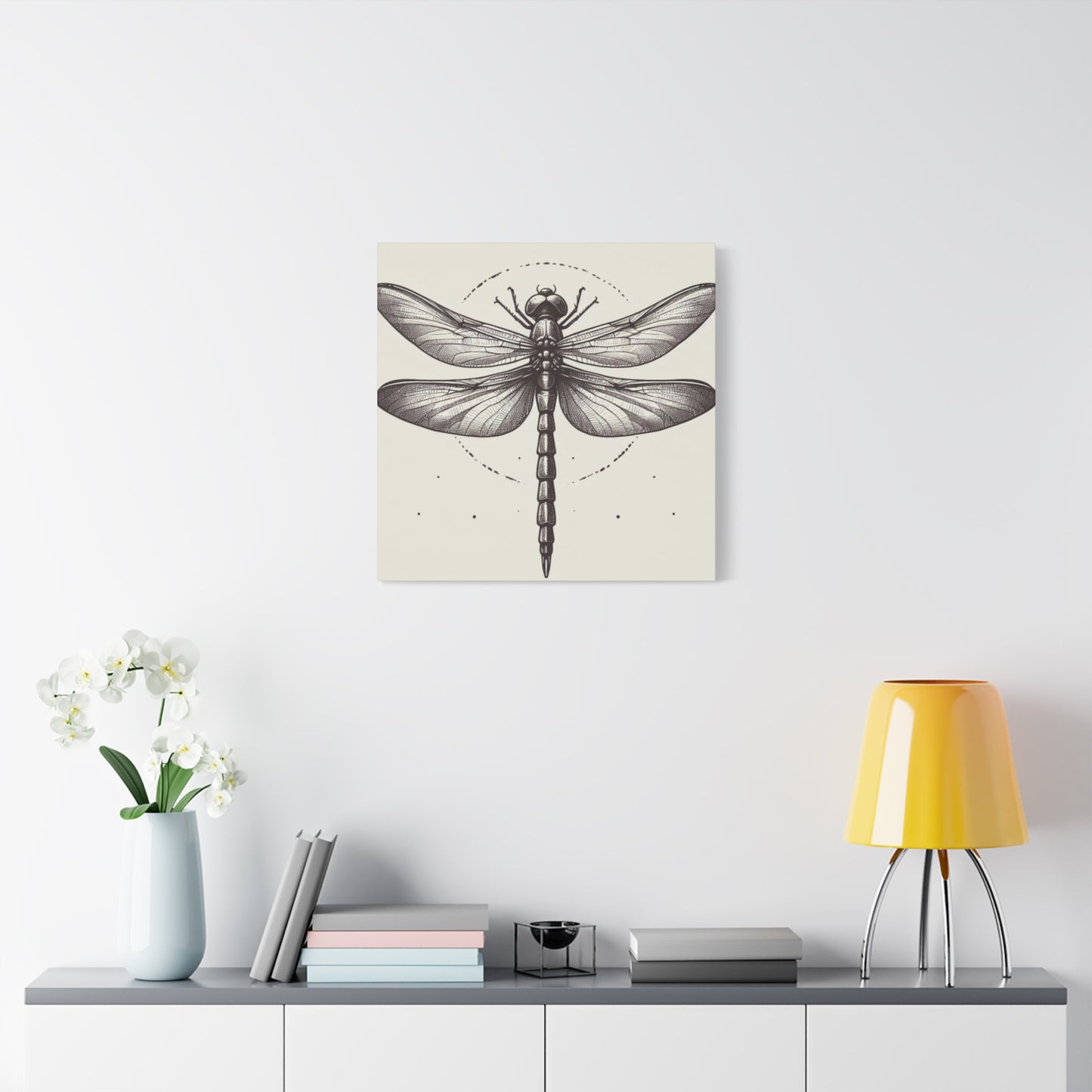 Vintage Picture Dragonfly Wall Art & Canvas Prints