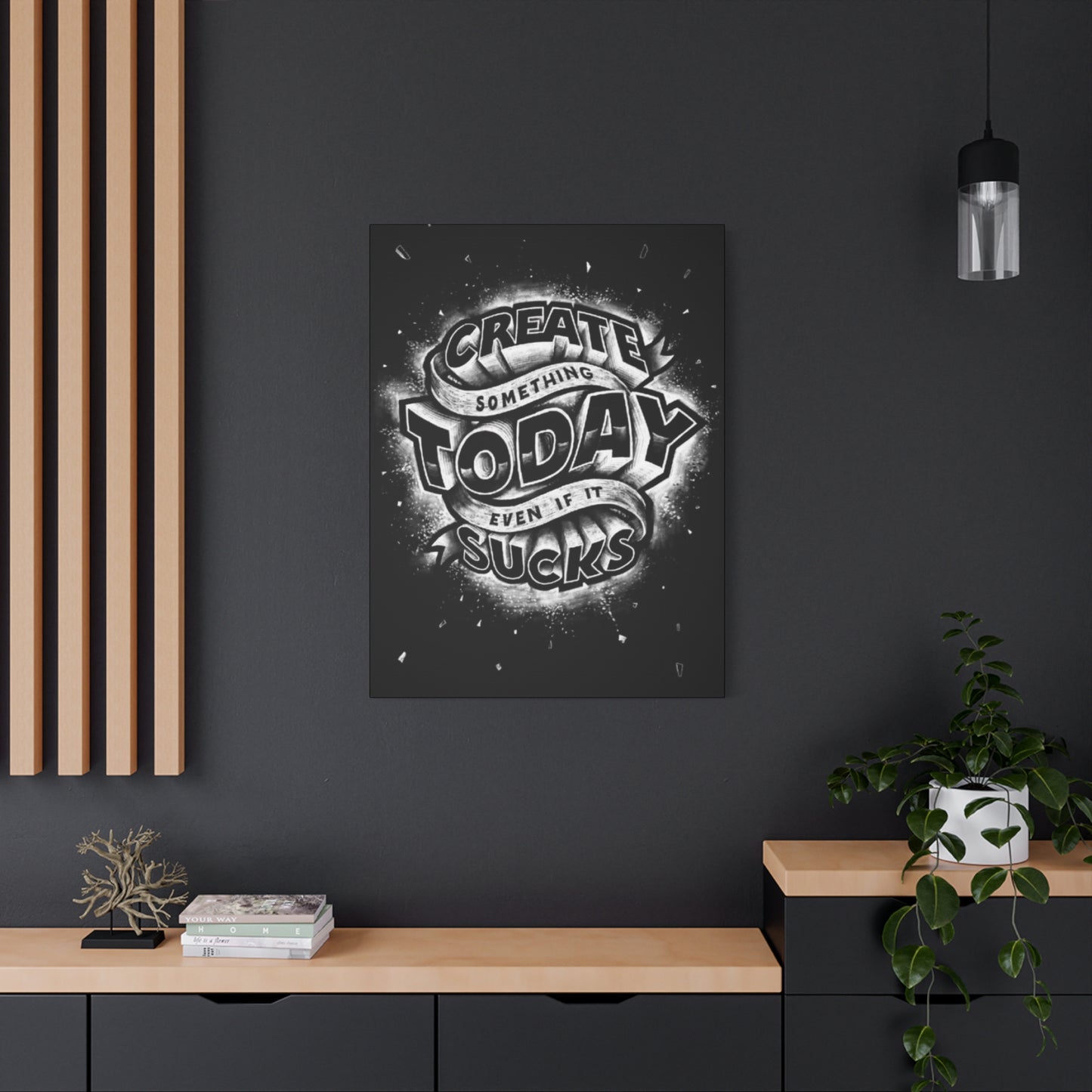 Create Today Chalkboard Wall Art & Canvas Prints