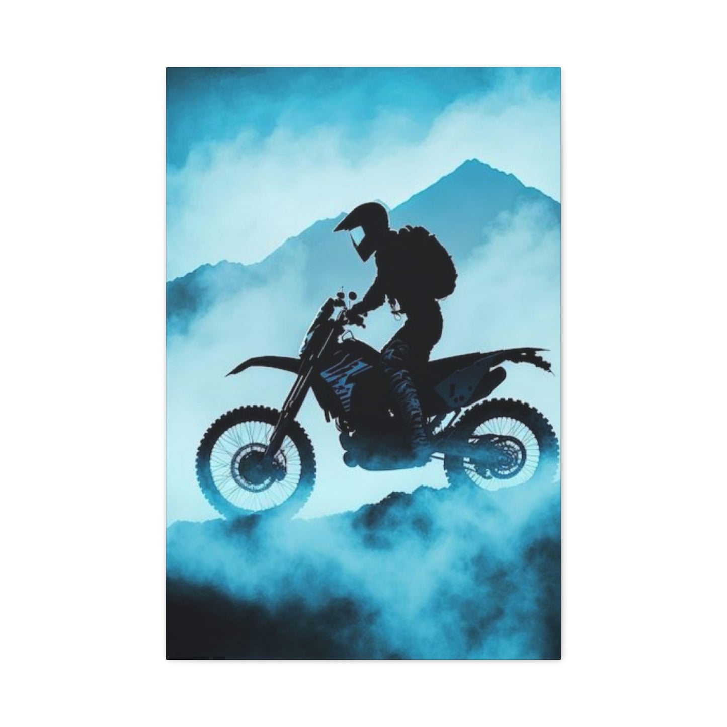 Mountain Biking Motorcycle Wall Art & Canvas Prints