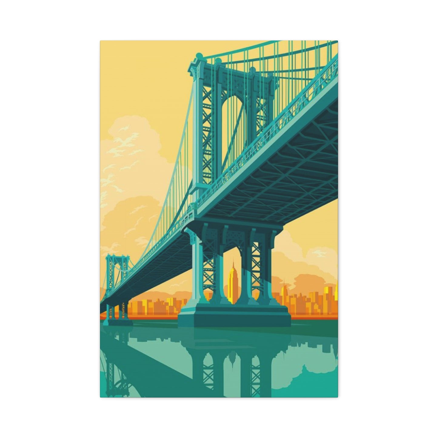 Manhattan Bridge Of New York City Wall Art & Canvas Prints