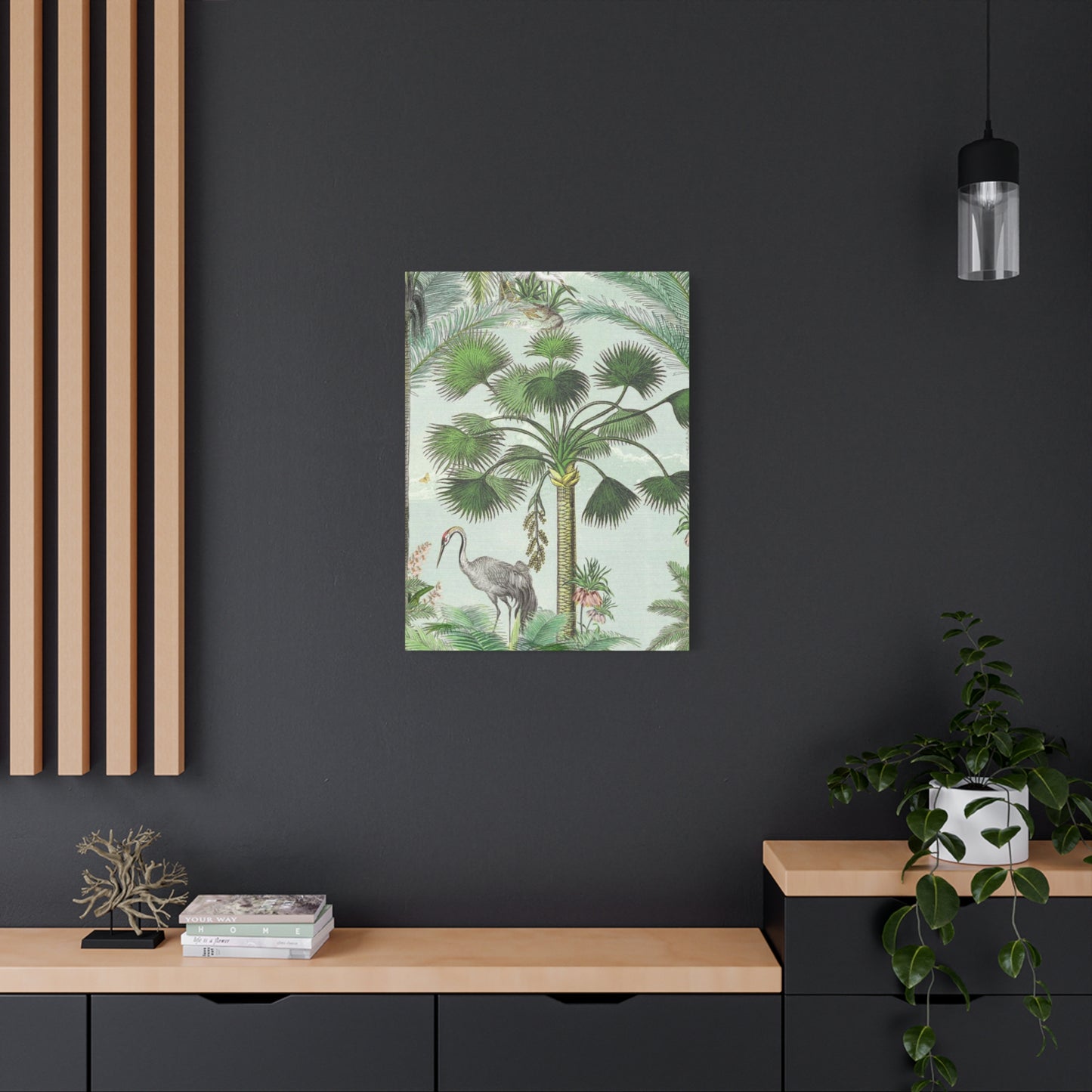 Animal & Palm Tree In Wildlife Wall Art & Canvas Prints