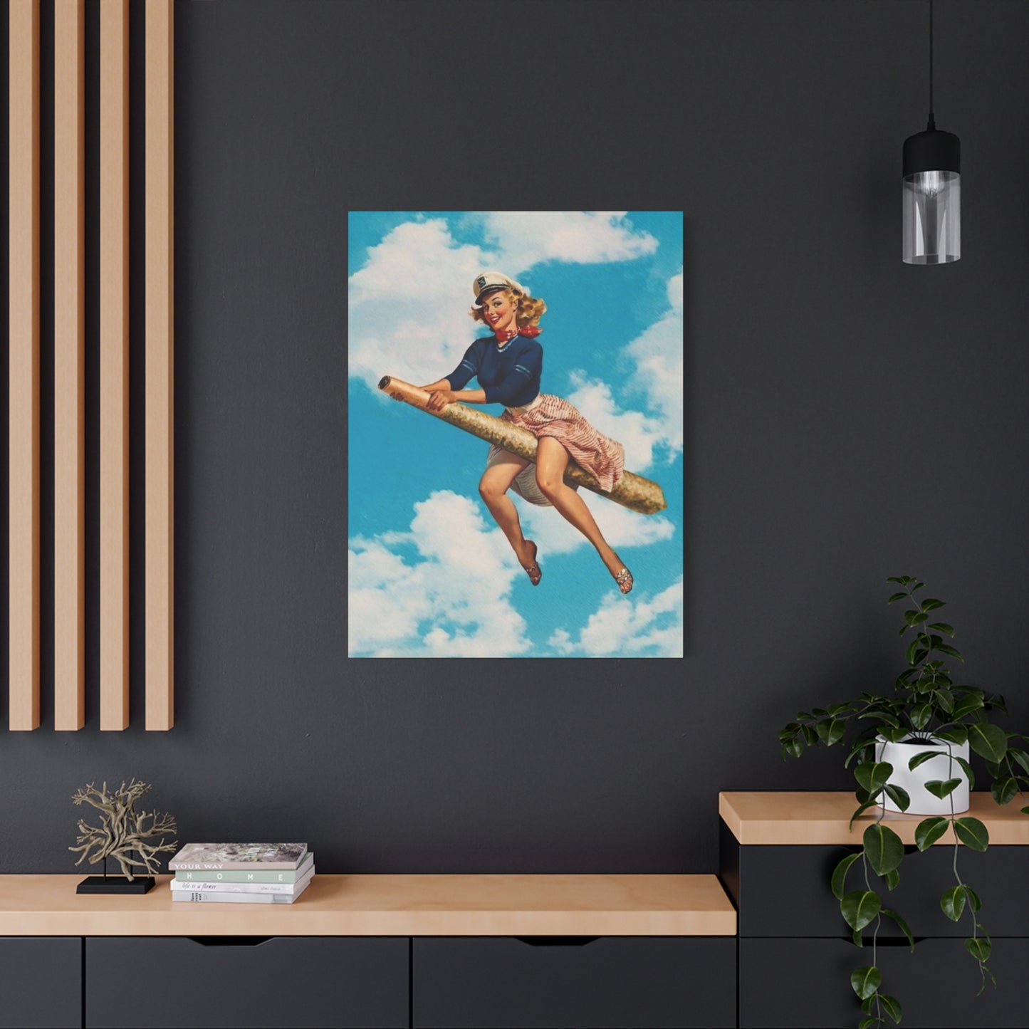 Angel On Joint Marijuana Wall Art & Canvas Prints