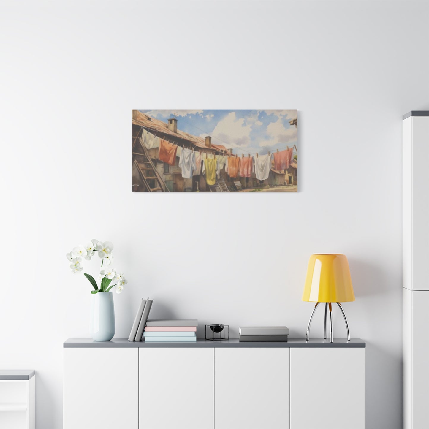 Hanging Clothes Panoramas Wall Art & Canvas Prints