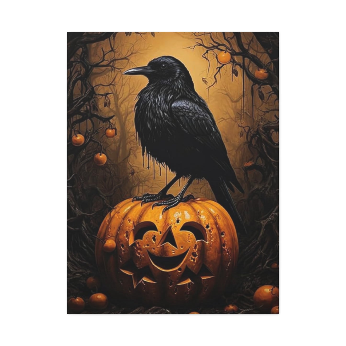 Scary Crow Wall Art & Canvas Prints