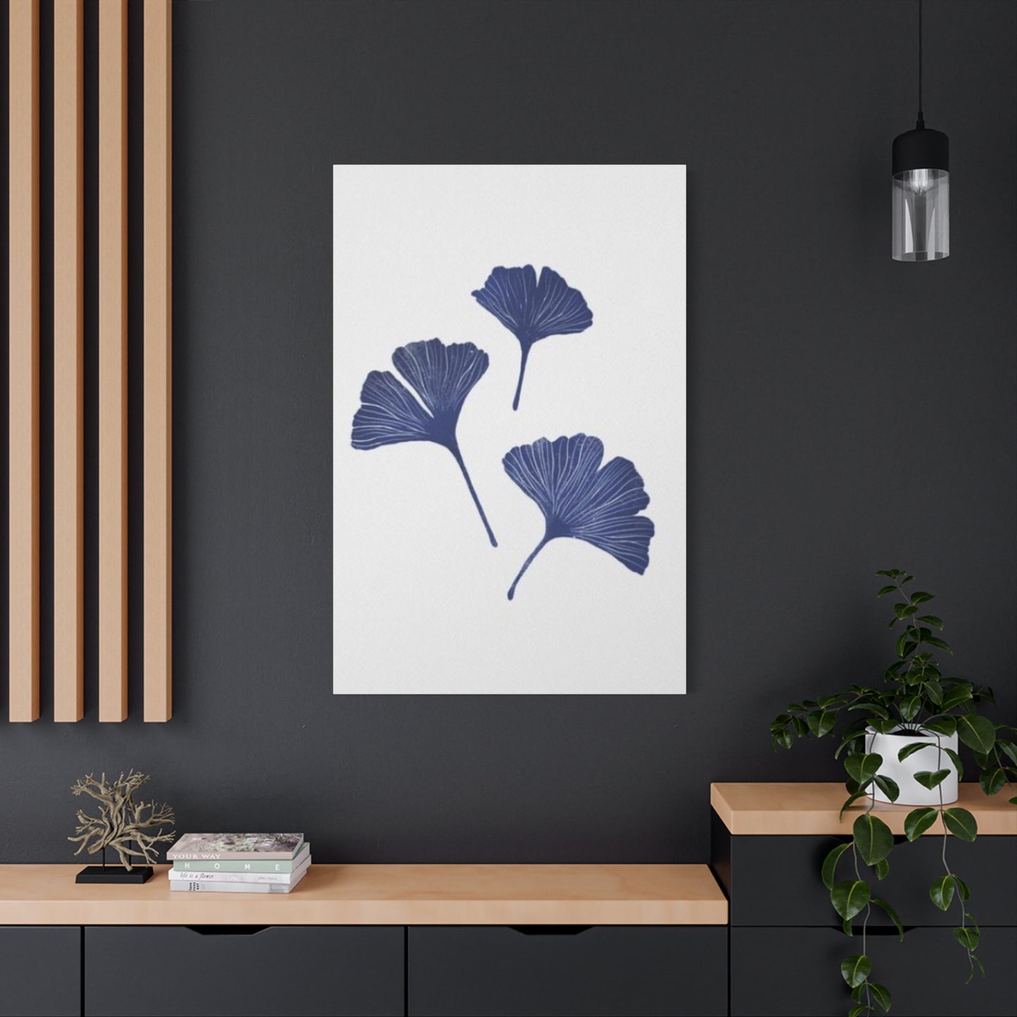 Blue Gingko Entryway Wall Art & Canvas Prints