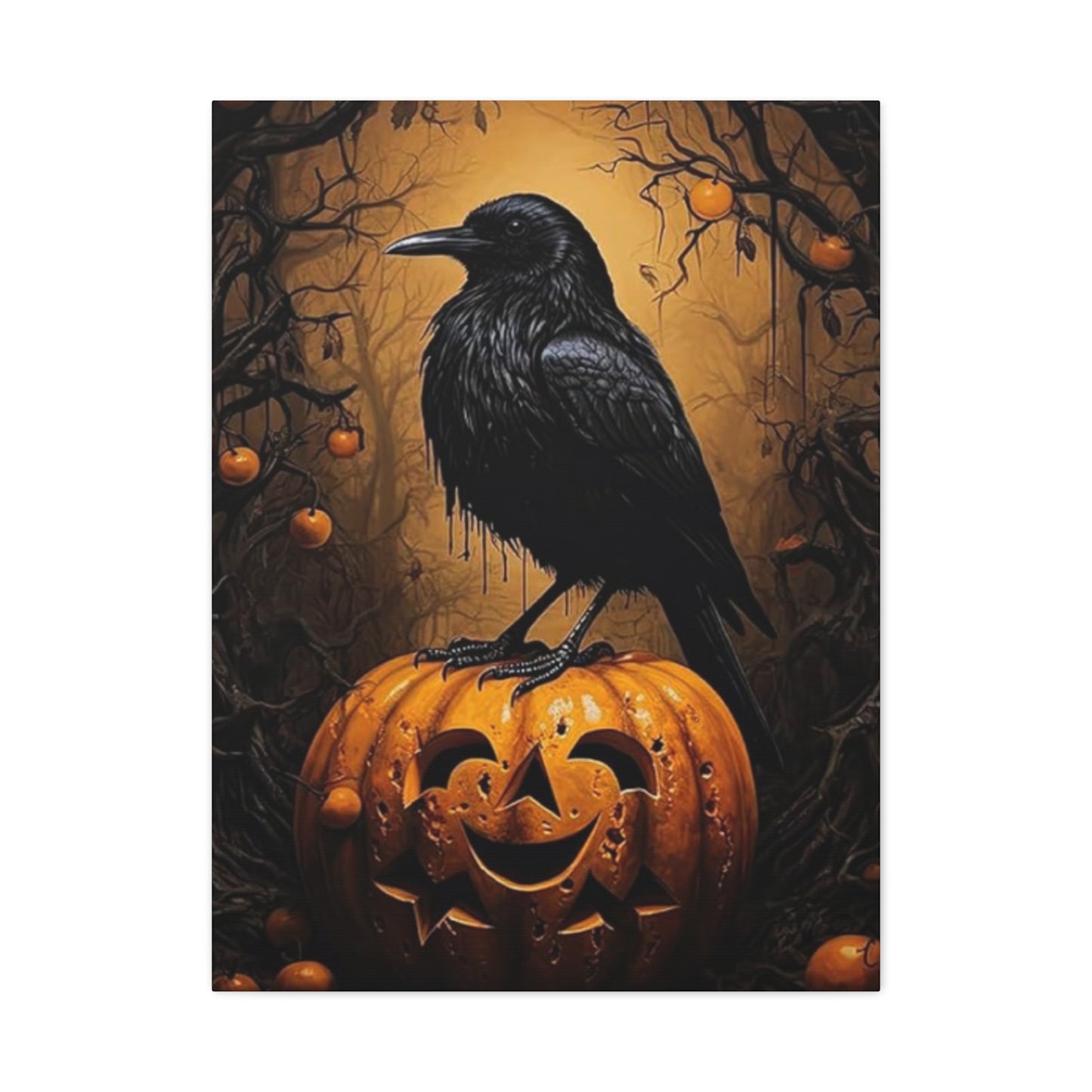 Scary Crow Wall Art & Canvas Prints