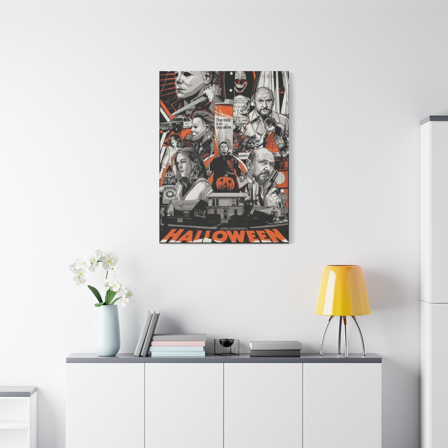 Halloween Horror Movie Poster Wall Art & Canvas Prints