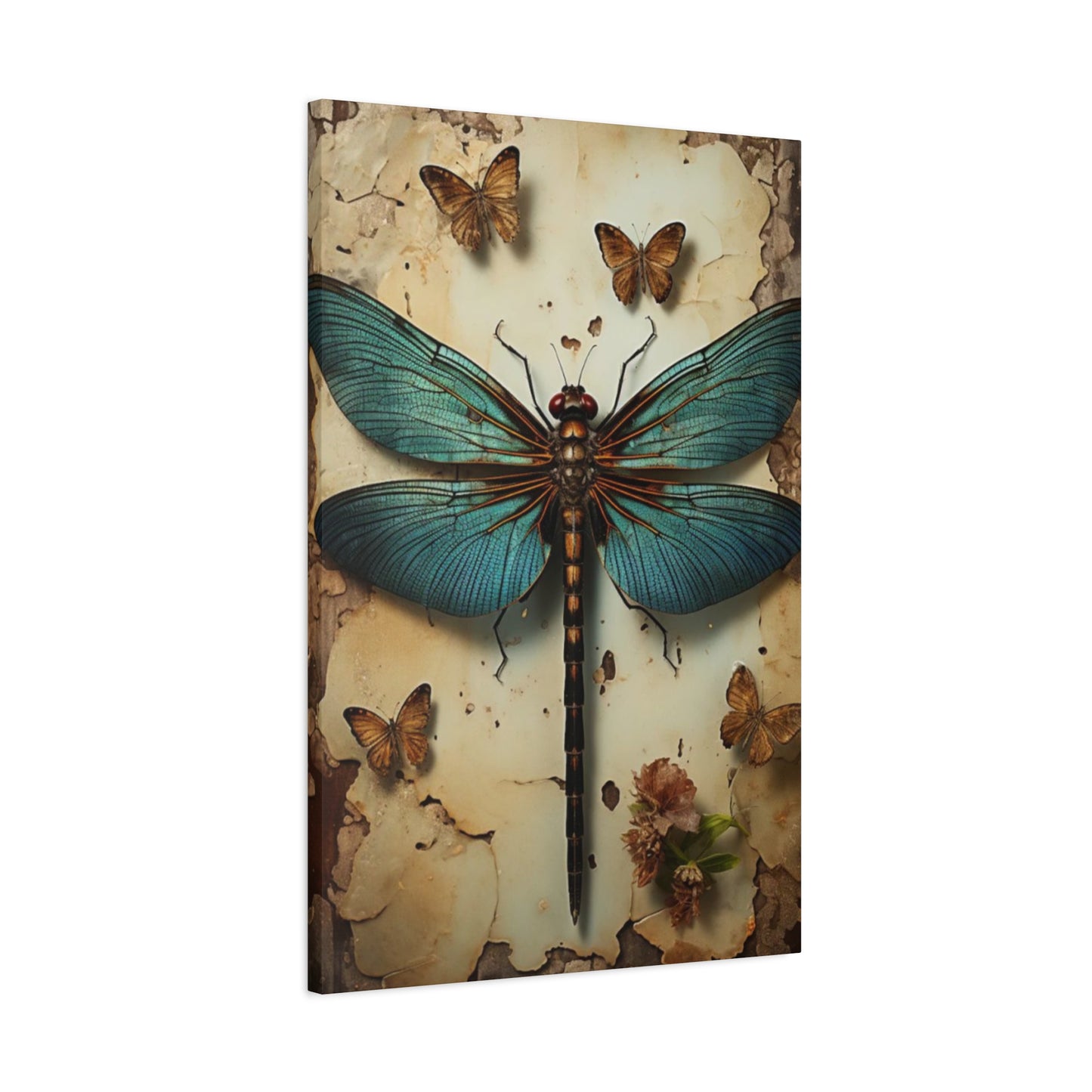 Earthy Dragonfly Wall Art & Canvas Prints