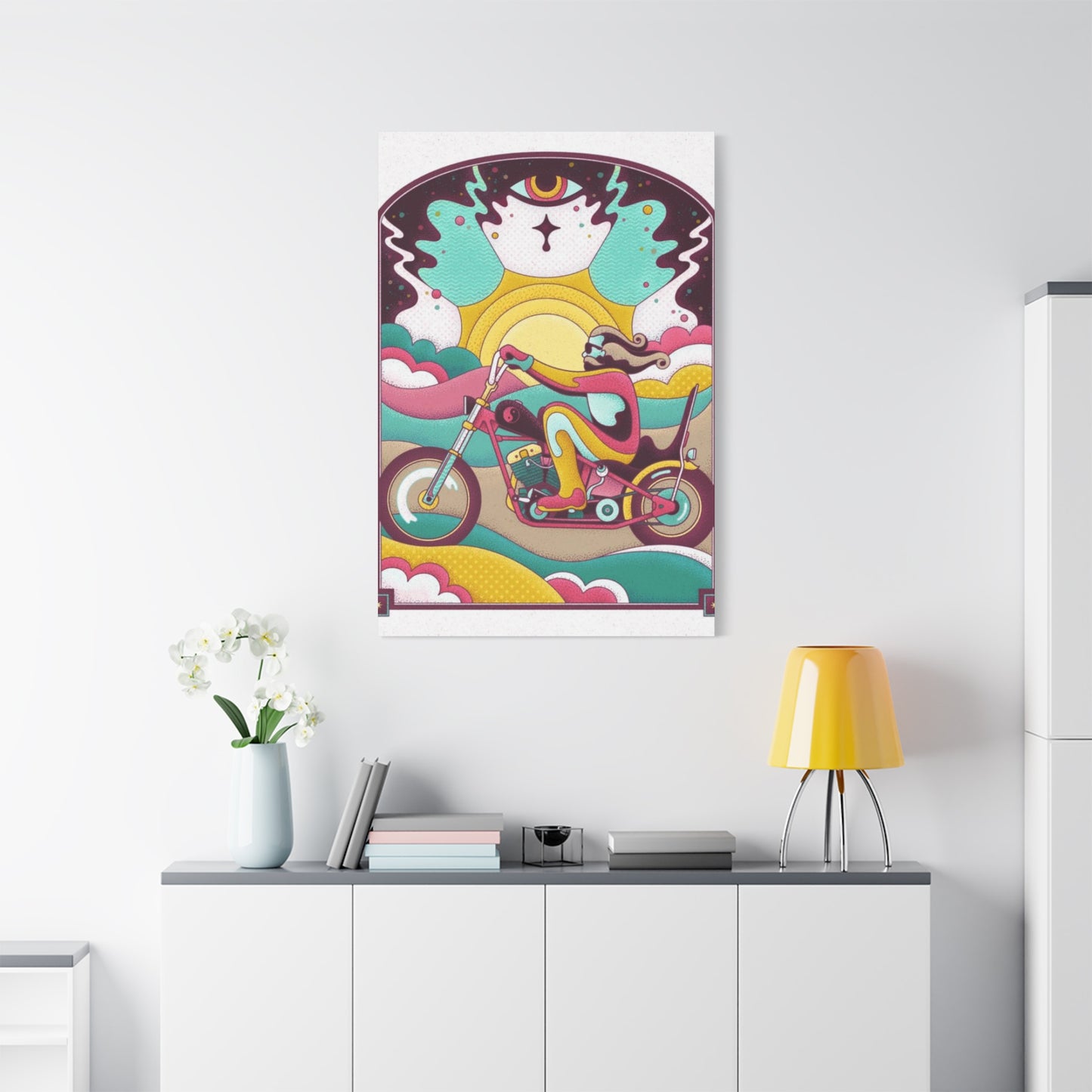 Bomber Bike Poster Motorcycle Wall Art & Canvas Prints