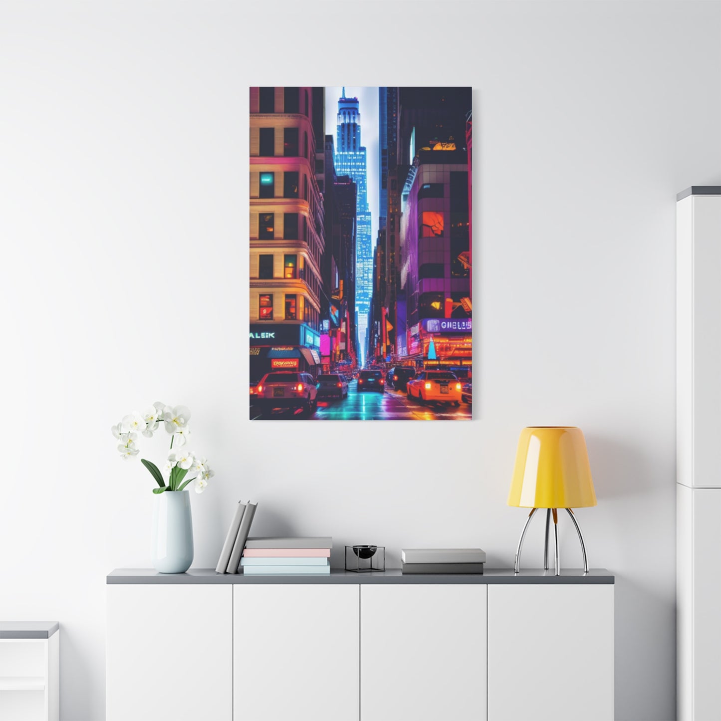 Night Life Of NYC Streets NYC Skyline Wall Art & Canvas Prints