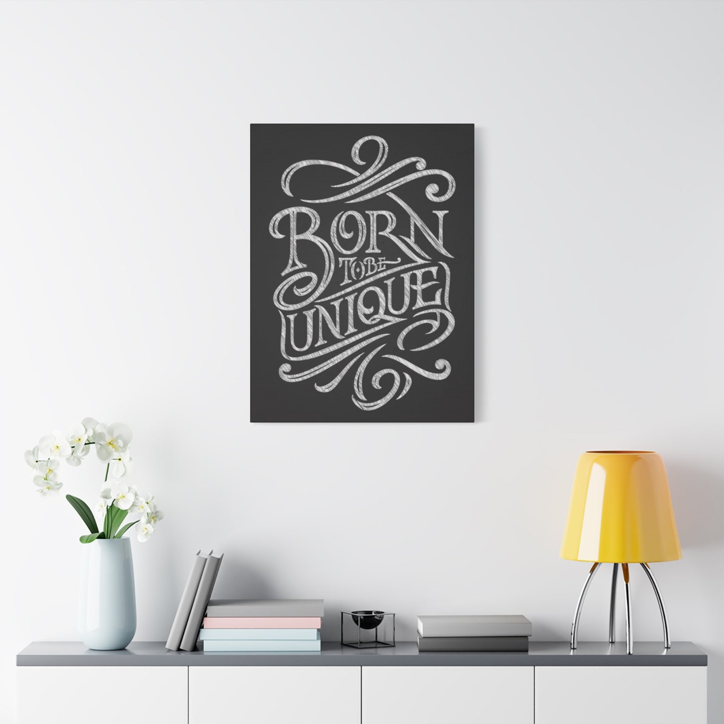 Born Unique Chalkboard Wall Art & Canvas Prints