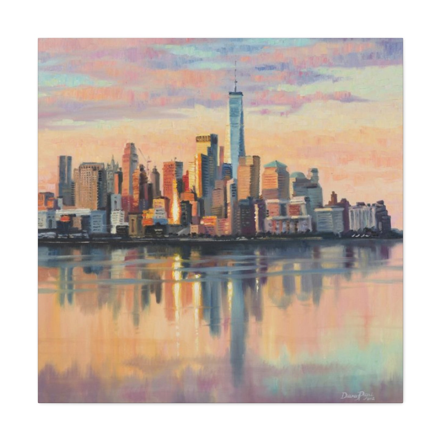 Skyline View From Sea NYC Skylines Wall Art & Canvas Prints