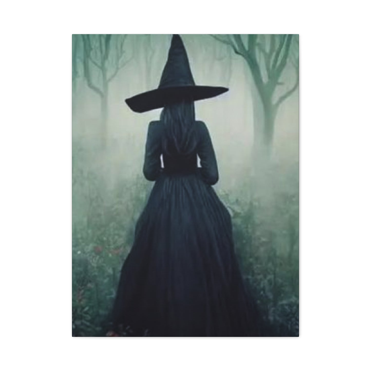 Halloween Witch Painting Wall Art & Canvas Prints