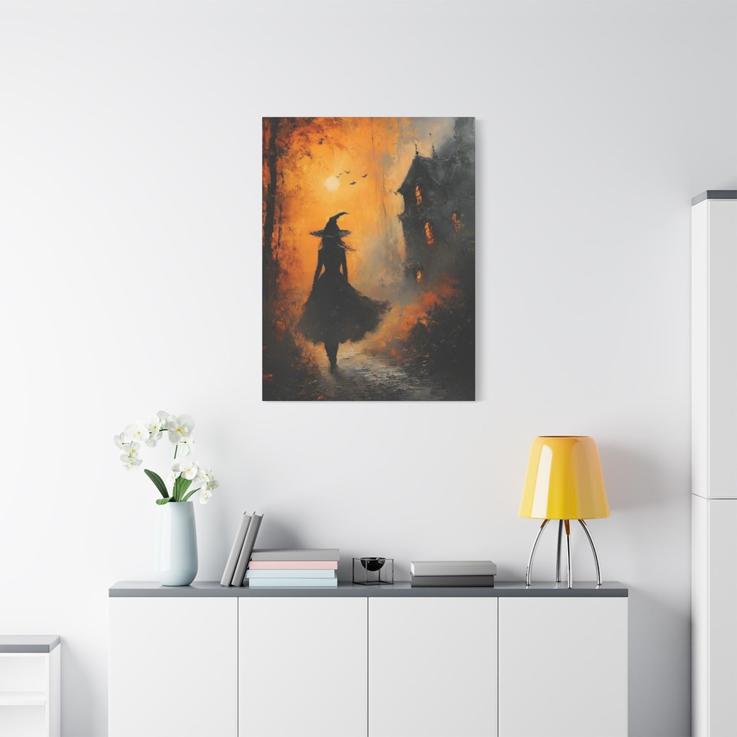 Halloween Scary Painting Wall Art & Canvas Prints