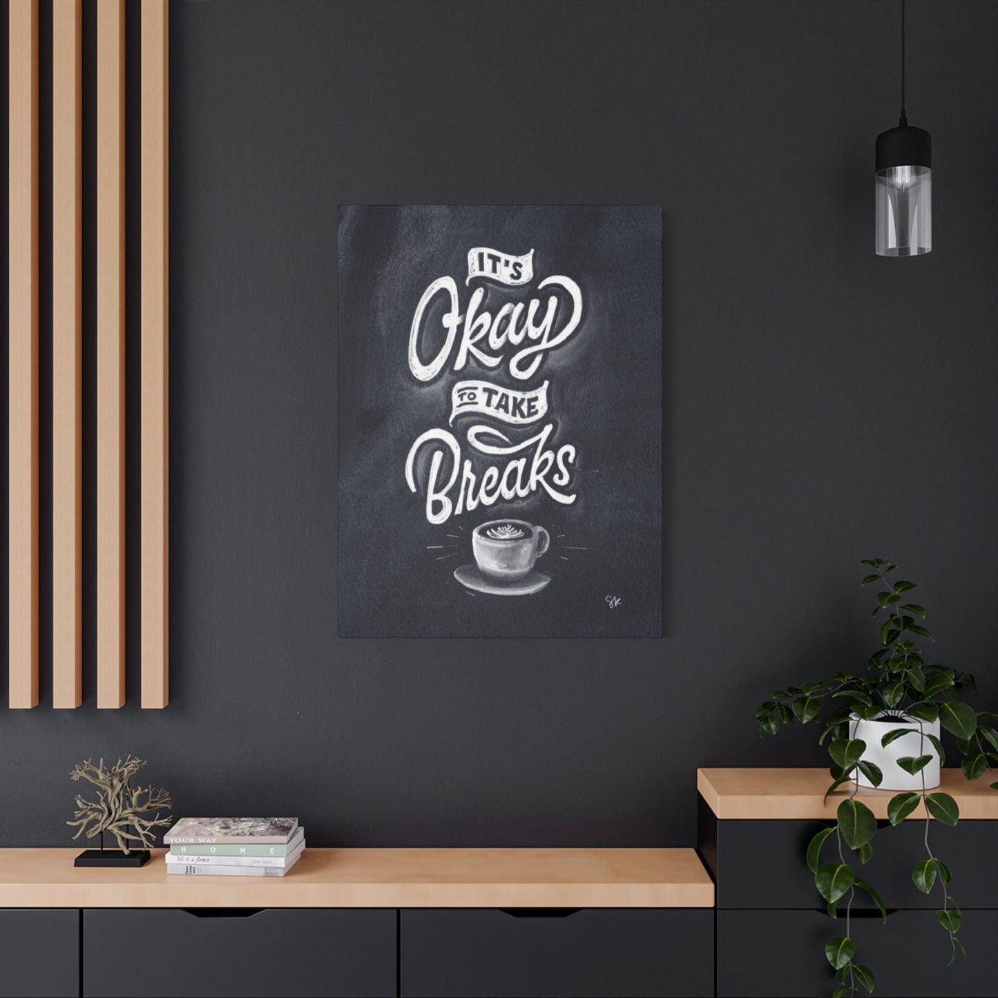 Coffee Chalkboard Wall Art & Canvas Prints