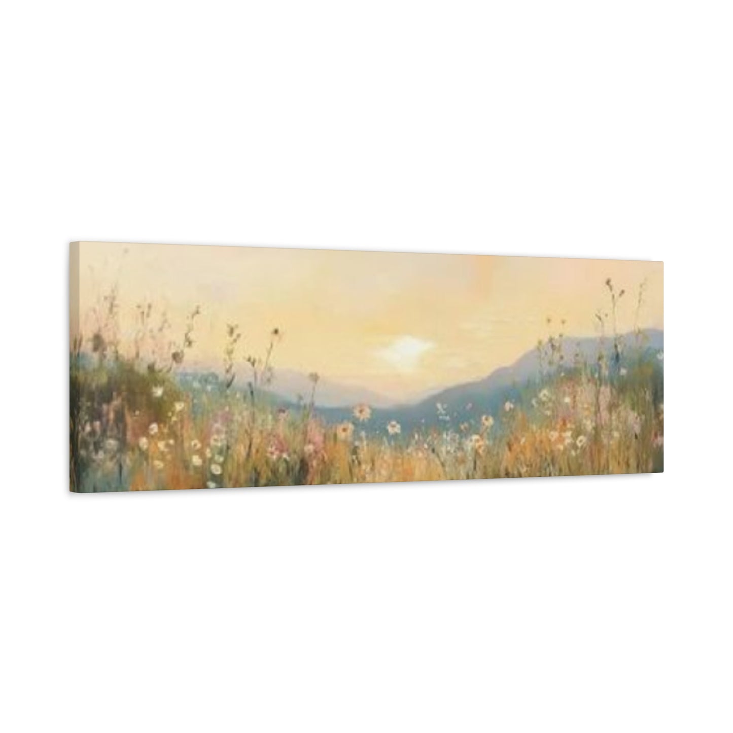 Sunset In Mountain Panoramas Wall Art & Canvas Prints