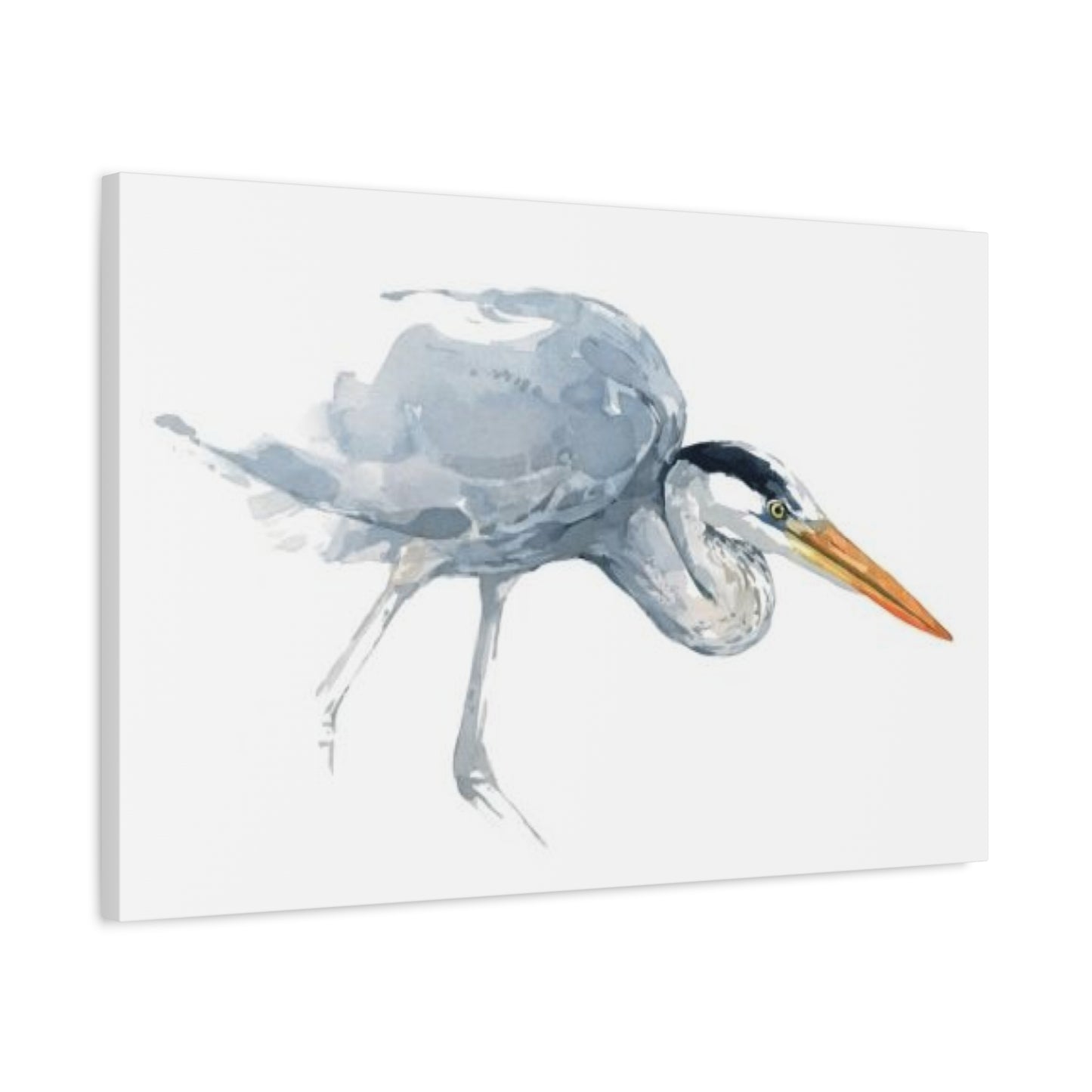 White Heron Painting Wall Art & Canvas Prints