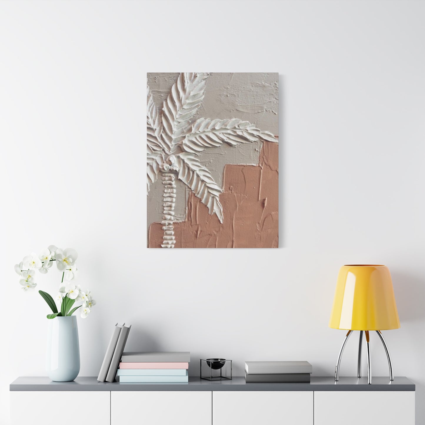 White Palm Tree Poster Wall Art & Canvas Prints