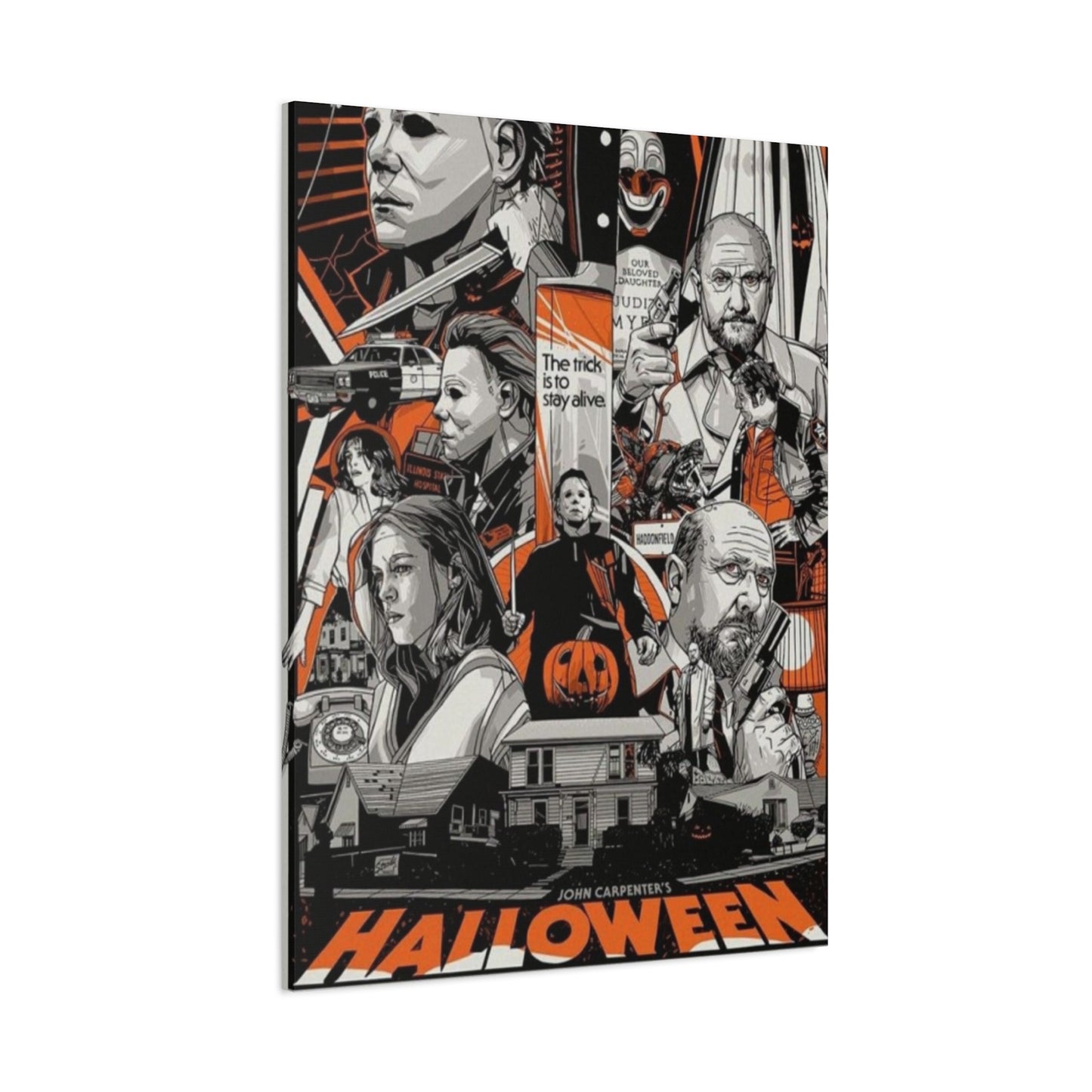 Halloween Horror Movie Poster Wall Art & Canvas Prints