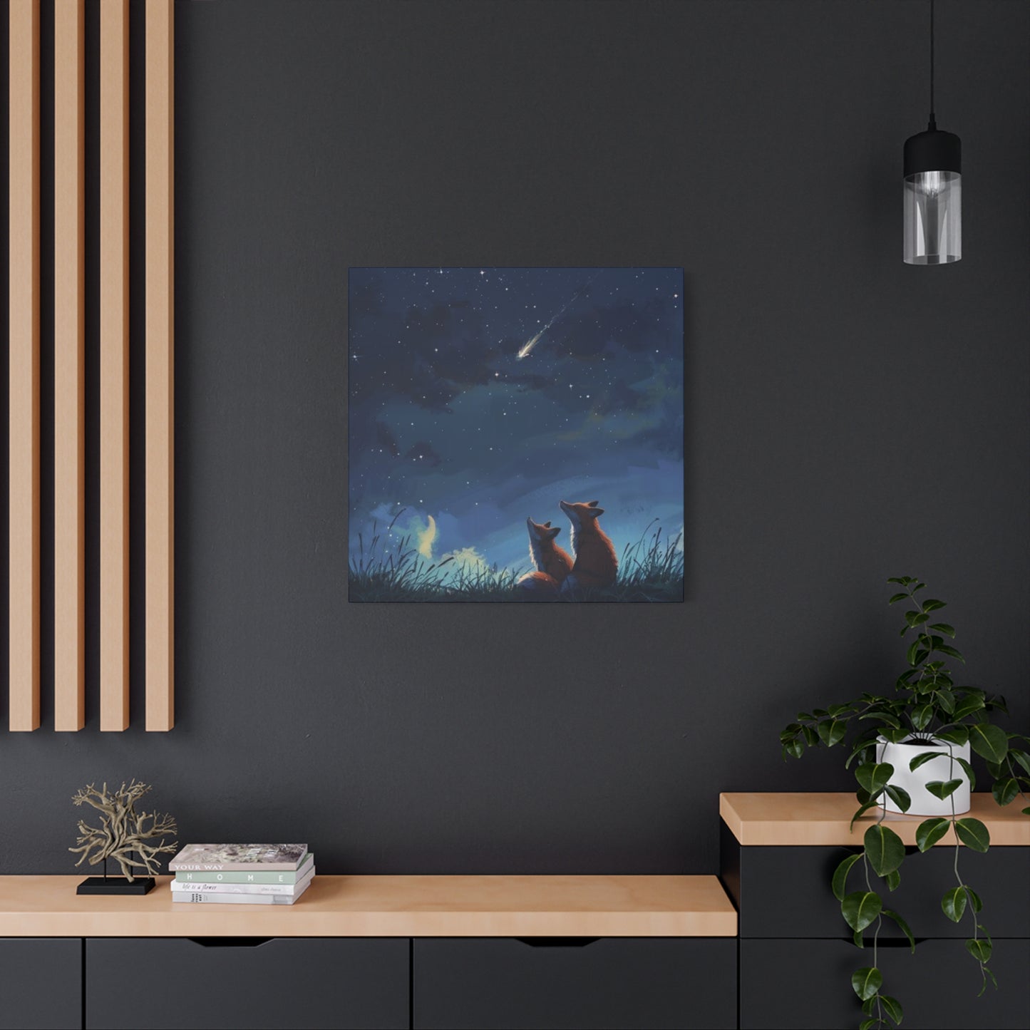 Baby Foxes at Night Wall Art & Canvas Prints