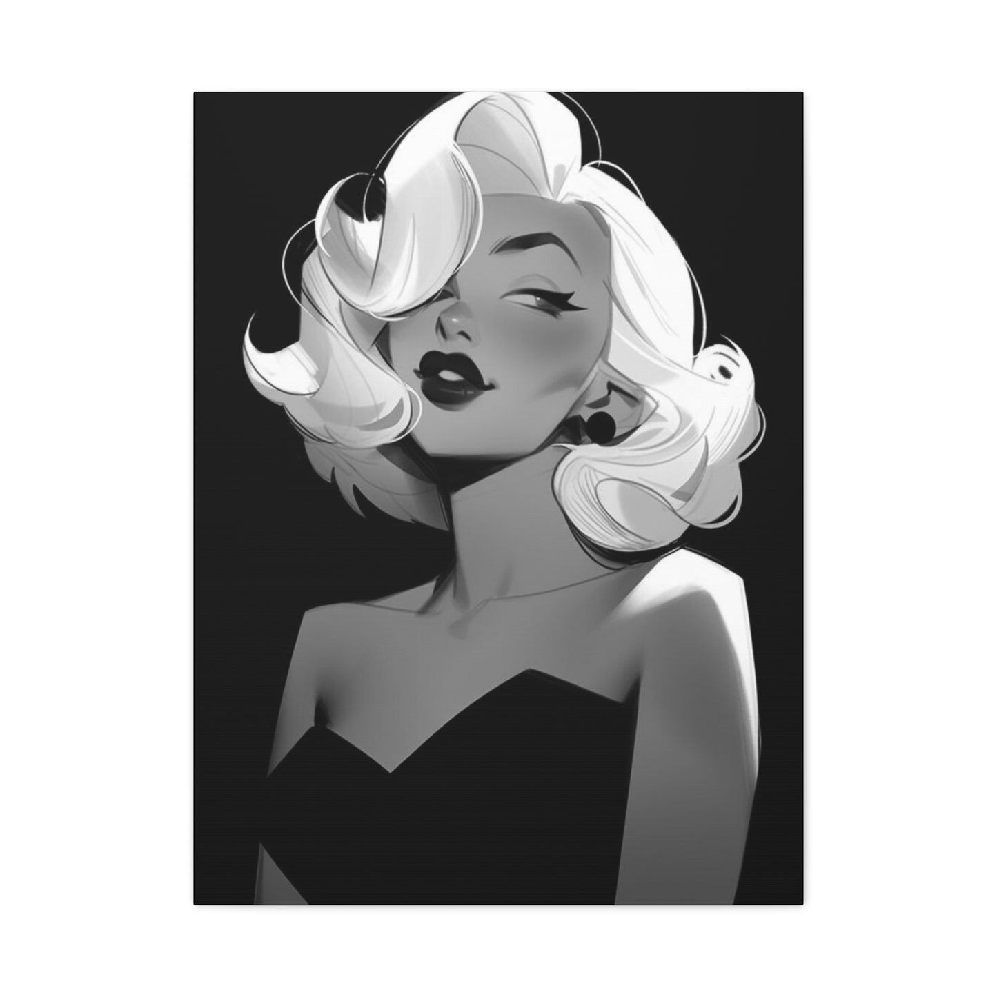 Beautiful Marilyn Monroe Cartoon Wall Art & Canvas Prints