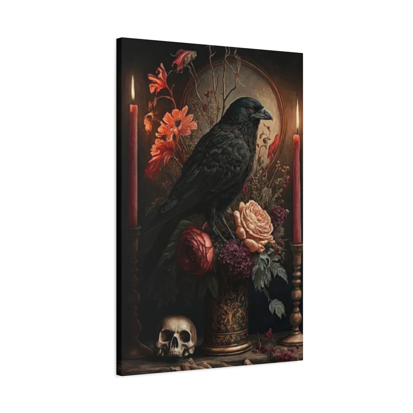 Scary Crow Halloween Wall Art & Canvas Prints