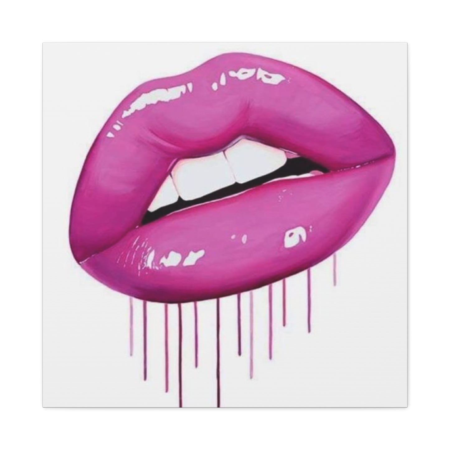 Dark Pink Lips Wall Art & Canvas Prints