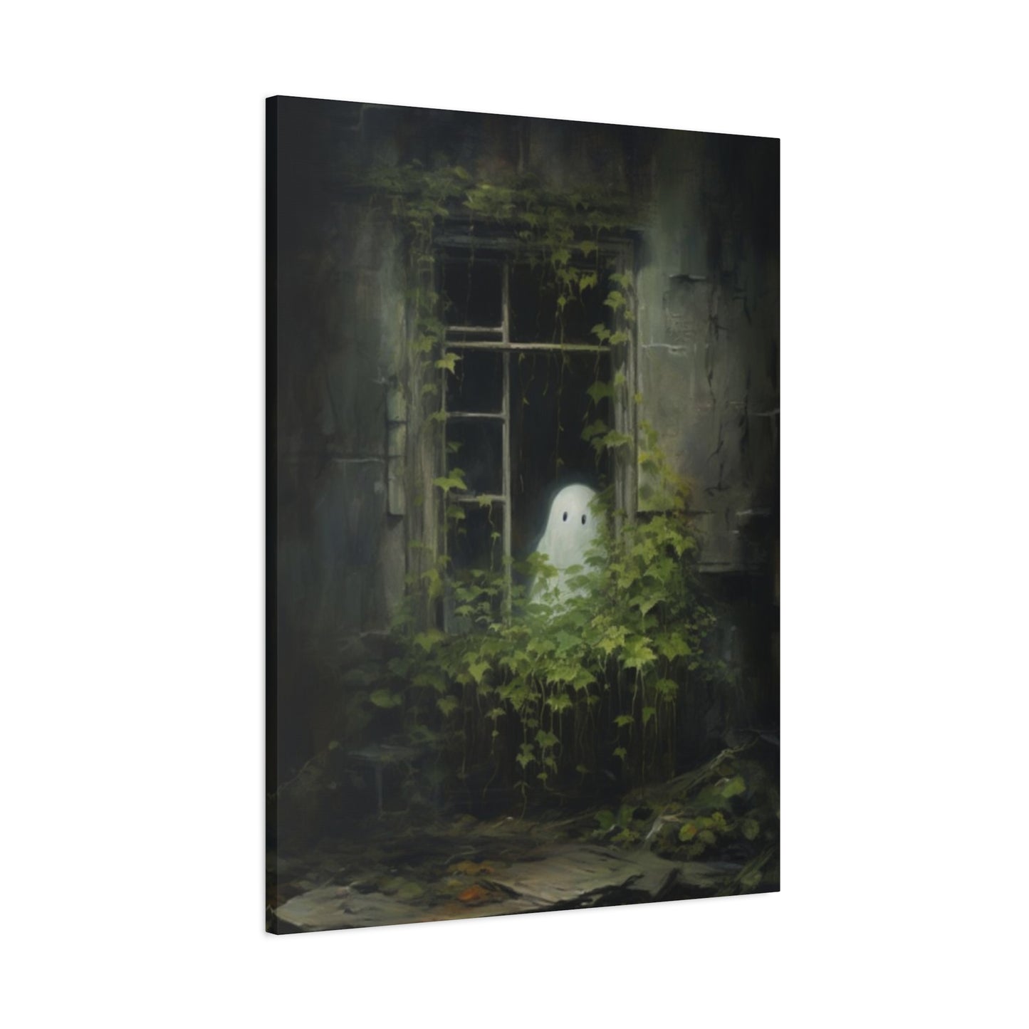 Halloween Window Painting Wall Art & Canvas Prints