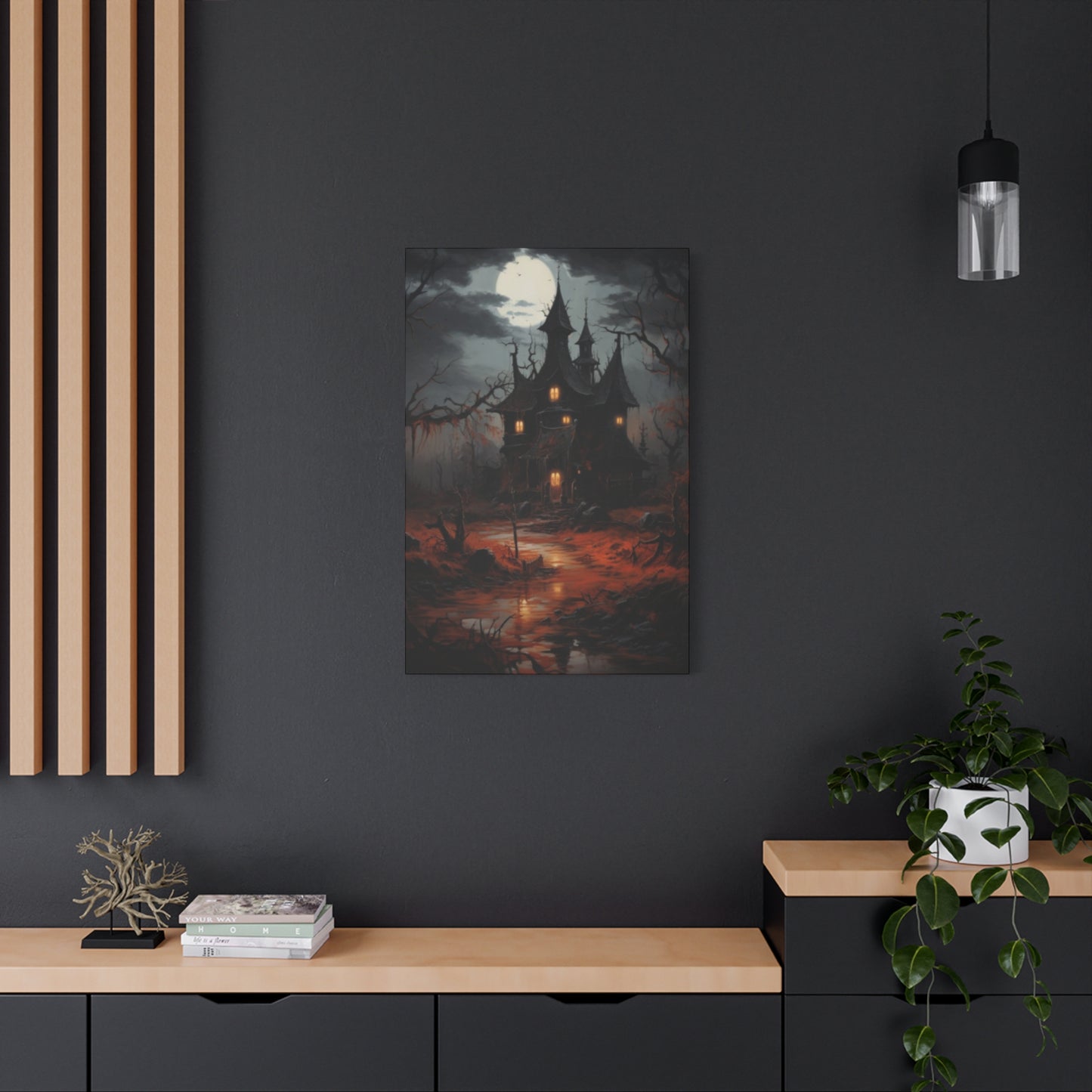 Halloween Home Painting Wall Art & Canvas Prints