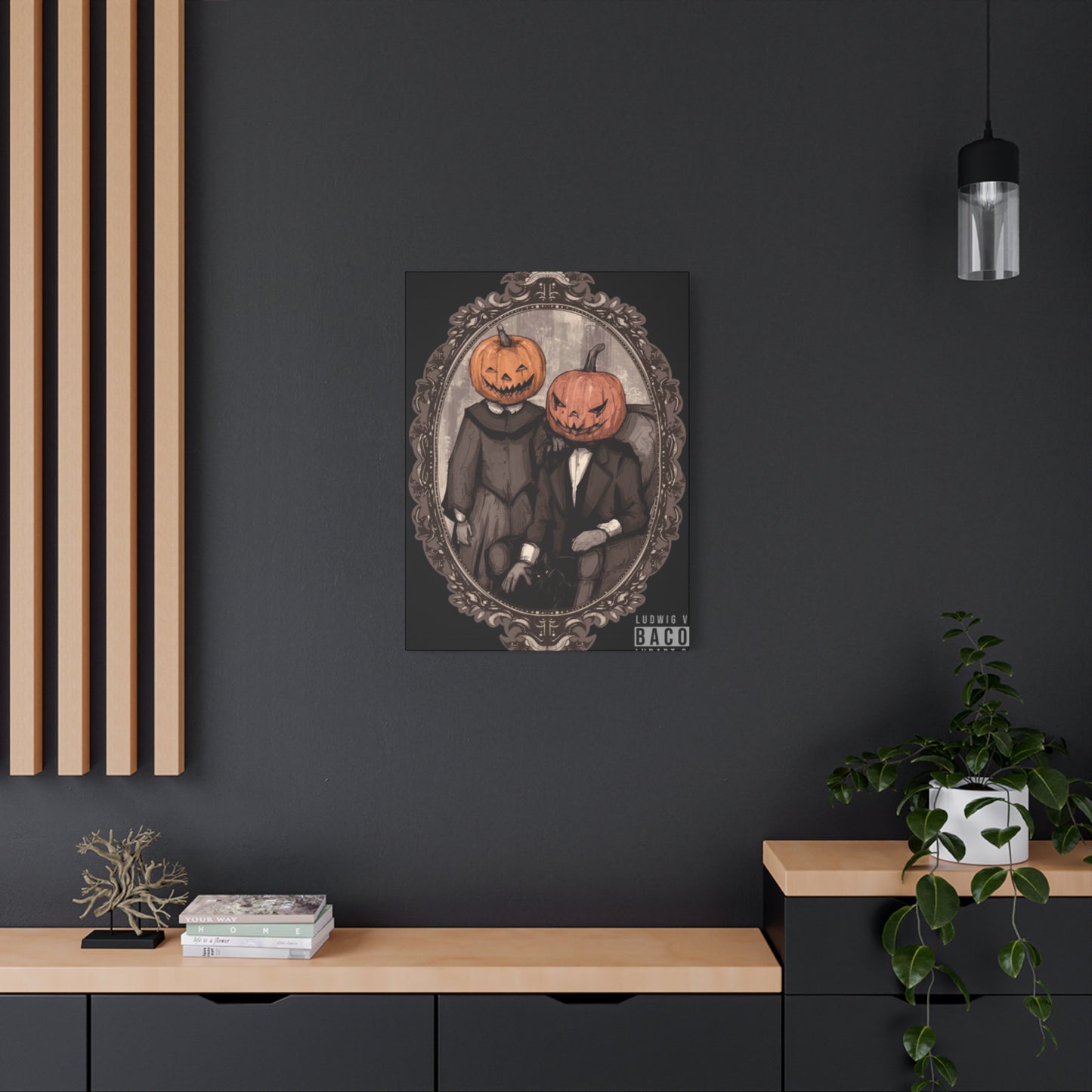 Halloween Couple Wall Art & Canvas Prints