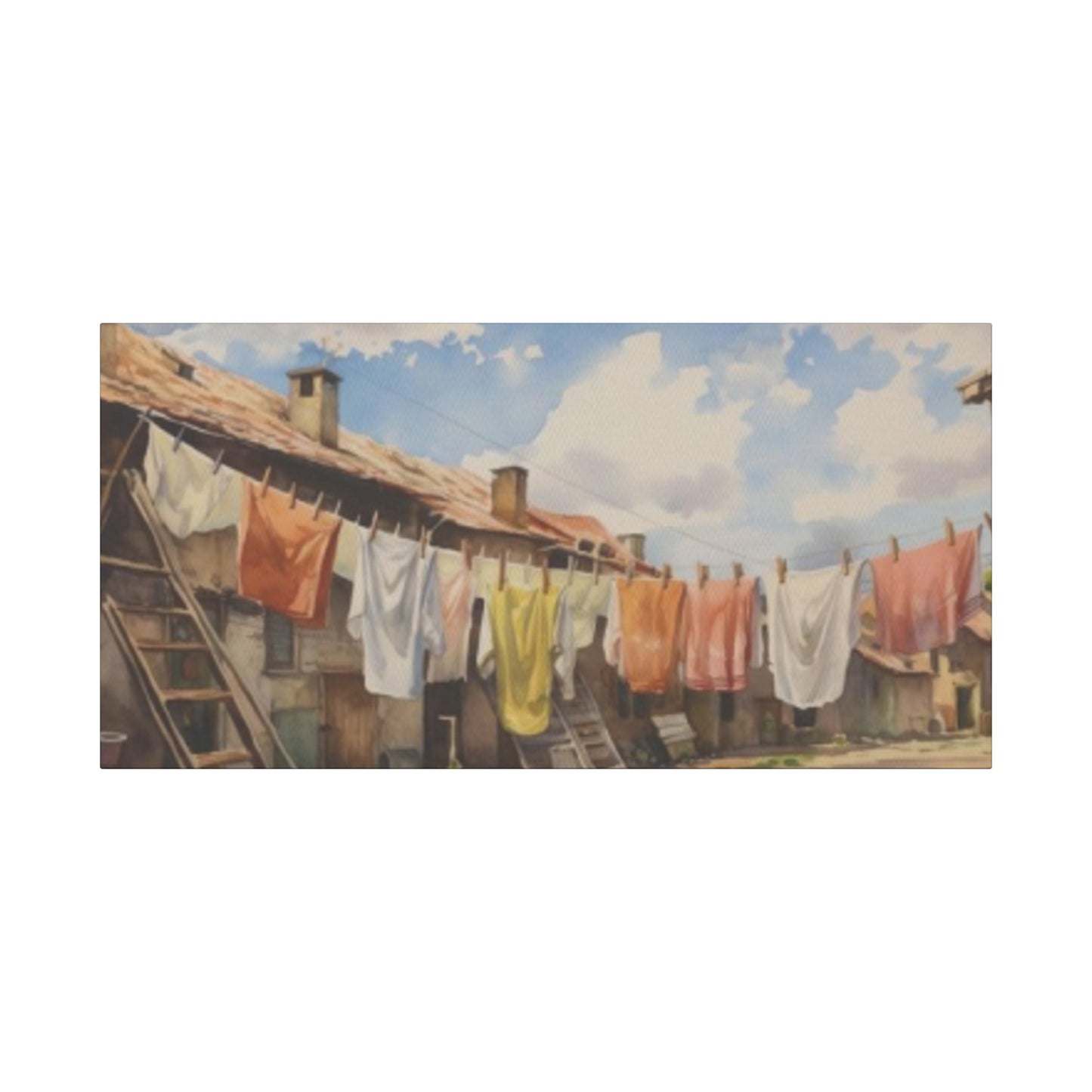 Hanging Clothes Panoramas Wall Art & Canvas Prints