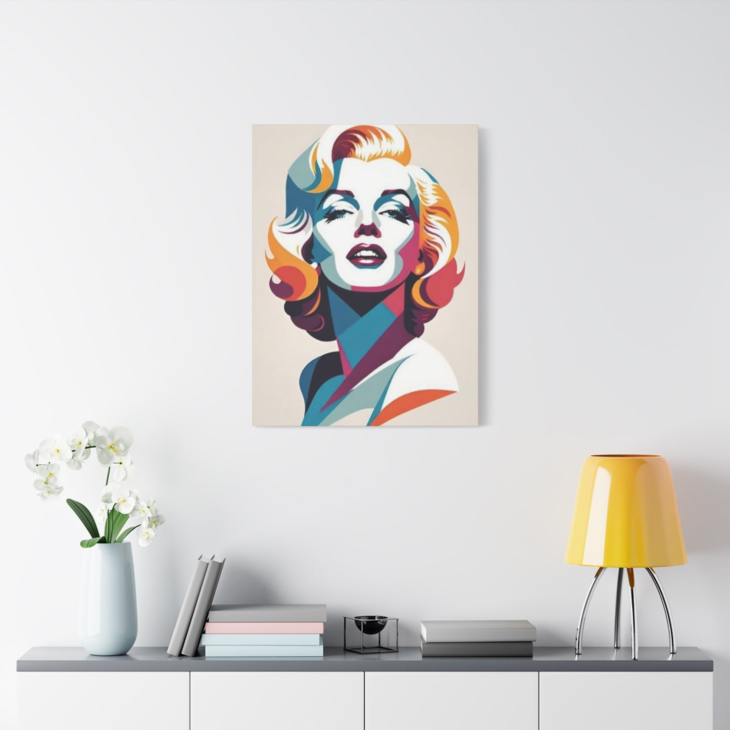 Beautiful Dress Of Marilyn Monroe Painting Wall Art & Canvas Prints