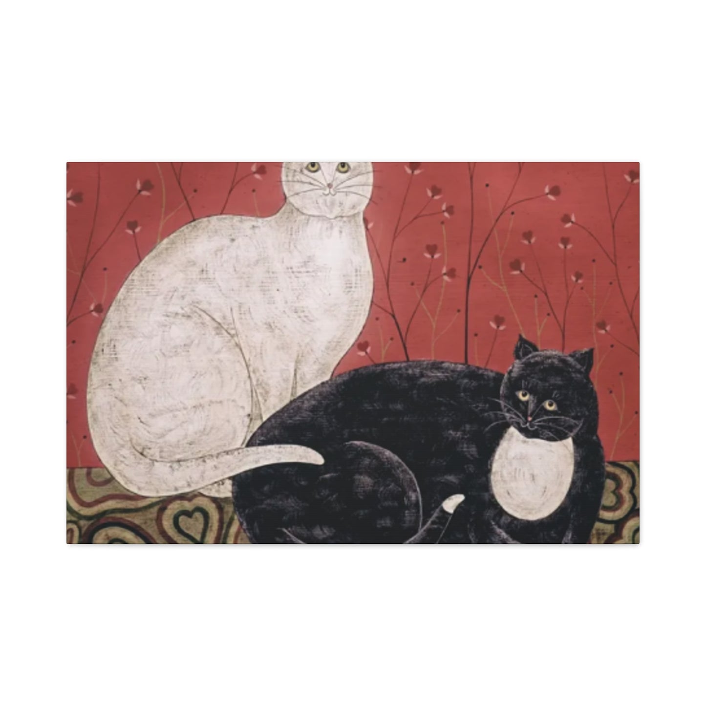 Black & White Cat Kimble Warren Wall Art & Canvas Prints