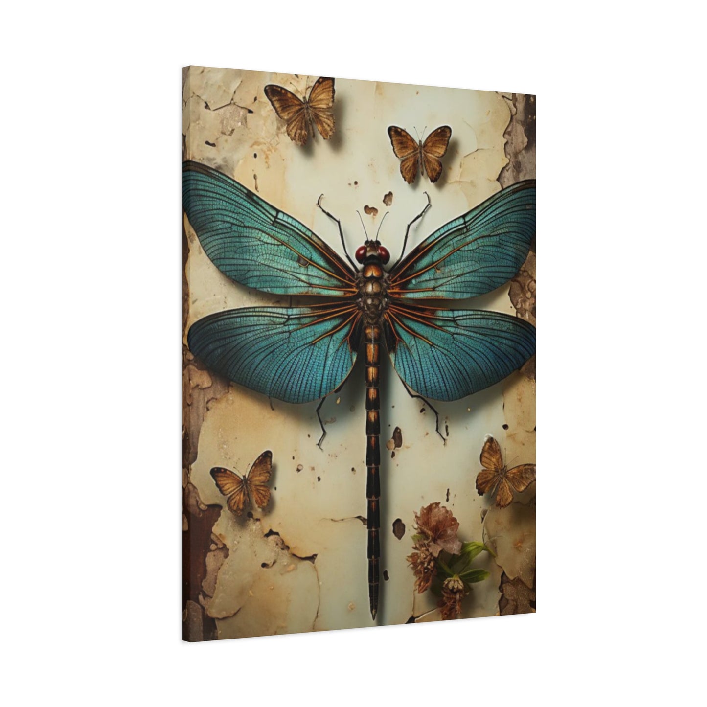 Earthy Dragonfly Wall Art & Canvas Prints