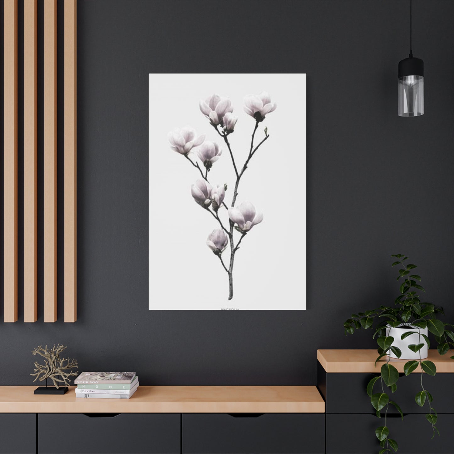 Beautiful Pink Magnolia Flower Wall Art & Canvas Prints