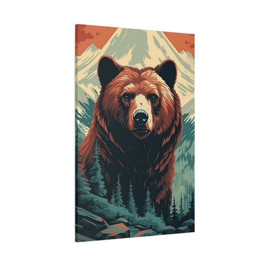 Bear in Mountain Wall Art & Canvas Prints